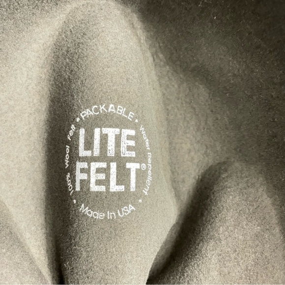 Litefelt Charlie Stingy Brim Fedora Sark Gray size XL 100% Wool - Picture 10 of 16